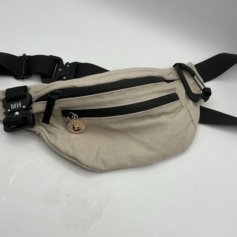 My Mountain Hound Unisex Utility Fanny Pack One Size Stone Beige Hiking Outdoor
